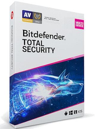 Bitdefender Total Security (5 Devices, 1 Year) - PC, Android, Mac, iOS - Key